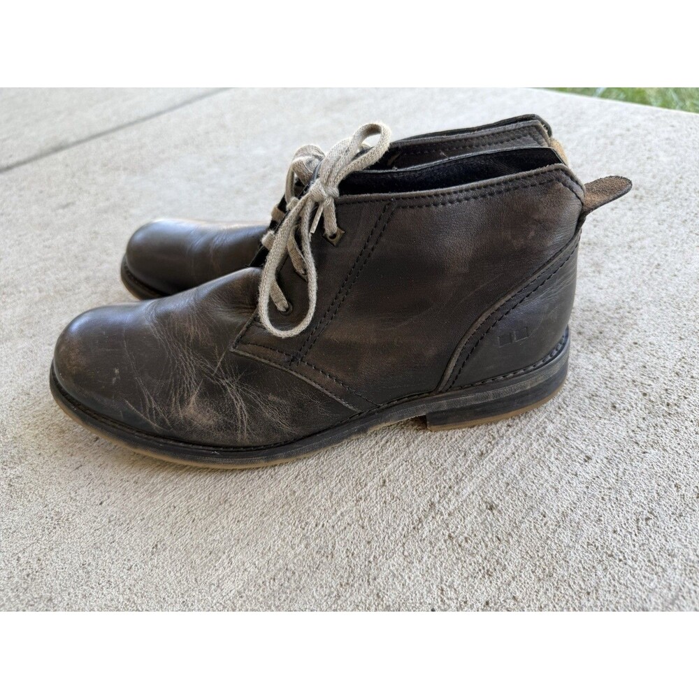 bed stu black leather boots size 10.5